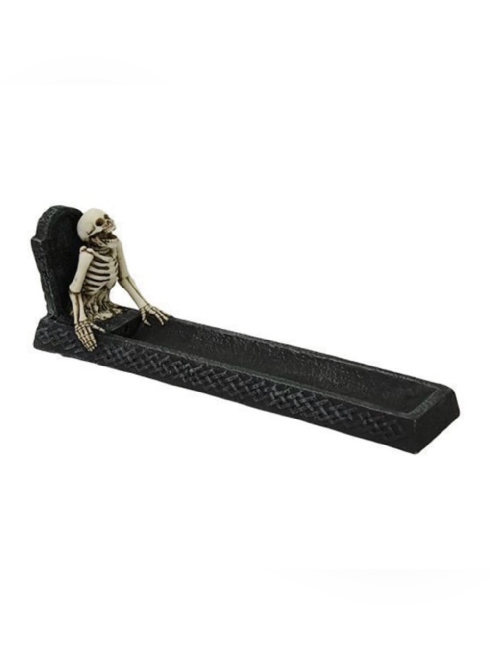 Skeleton Incense Burner R.I.P. Out of Grave Statue Figurine Halloween Home Decor